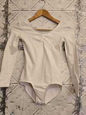 Women's Theatricals Long Sleeve Pinch Front Leotard, Dancewear Size S